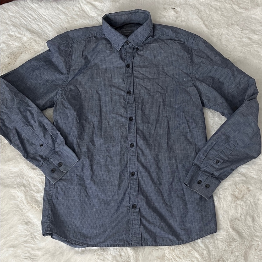 RW&CO. Men's Charcoal Button-Down Shirt